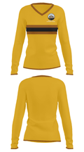 Brownsville Preparatory Institute 8022395 Women's Long Sleeve V-neck Shirt - 31