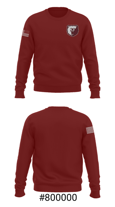 Willow Springs Middle School Basketball 72515571 Crew Neck Sweatshirt - 16