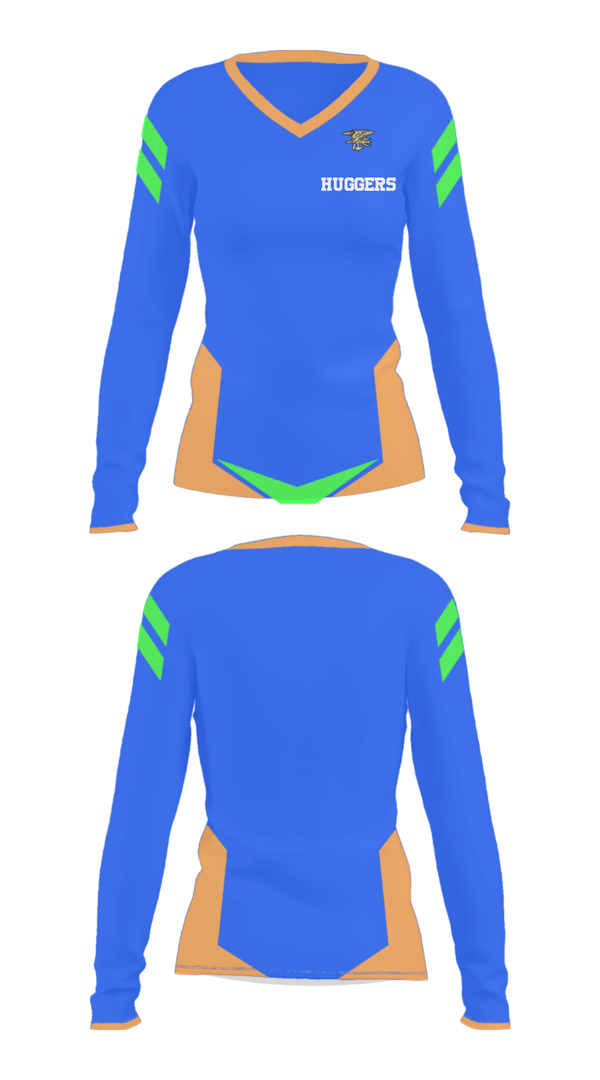 Women's Long Sleeve Vneck Shirt, Huggers, Wrestling, Teamtime, Team time, sublimation, custom sports apparel, team uniforms, spirit wear, spiritwear, sports uniforms, custom shirts, team store, custom team store, fundraiser sports, apparel fundraiser