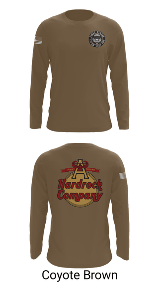 Long Sleeve Performance Shirt, Hardrock Company, Army, Teamtime, Team time, sublimation, custom sports apparel, team uniforms, spirit wear, spiritwear, sports uniforms, custom shirts, team store, custom team store, fundraiser sports, apparel fundraiser