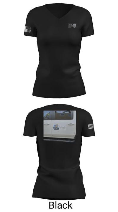Tapia Tennis courts Resulfacing LLC 90376437 Women's Short Sleeve V-neck Shirt - 14
