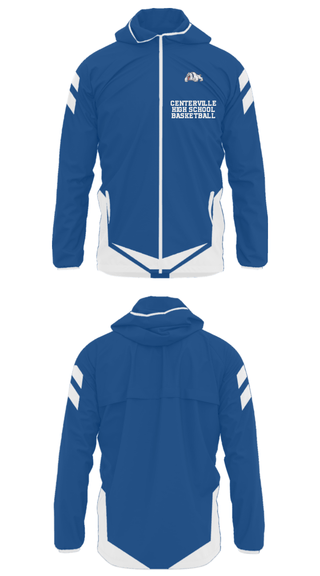 Windbreaker, Centerville High School Basketball, Men's Basketball, Teamtime, Team time, sublimation, custom sports apparel, team uniforms, spirit wear, spiritwear, sports uniforms, custom shirts, team store, custom team store, fundraiser sports, apparel fundraiser