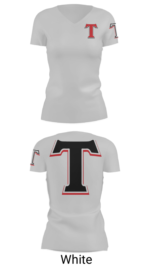 Women's Short Sleeve Vneck Shirt, Turner Middle School, Spirit Store, Teamtime, Team time, sublimation, custom sports apparel, team uniforms, spirit wear, spiritwear, sports uniforms, custom shirts, team store, custom team store, fundraiser sports, apparel fundraiser