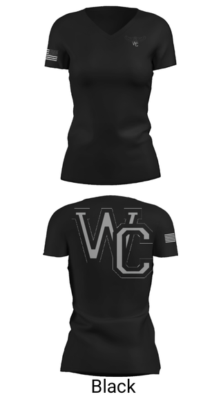 Women's Short Sleeve Vneck Shirt, Westerville Central High School Basketball, Women's Basketball, Teamtime, Team time, sublimation, custom sports apparel, team uniforms, spirit wear, spiritwear, sports uniforms, custom shirts, team store, custom team store, fundraiser sports, apparel fundraiser