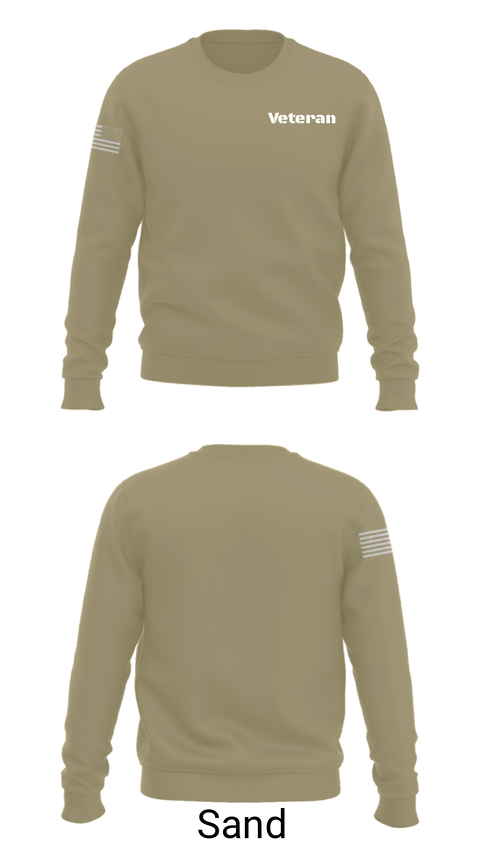 Crew Neck Sweatshirt, Veteran, Navy, Teamtime, Team time, sublimation, custom sports apparel, team uniforms, spirit wear, spiritwear, sports uniforms, custom shirts, team store, custom team store, fundraiser sports, apparel fundraiser