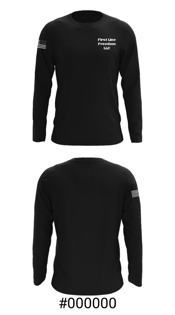 Long Sleeve Performance Shirt, First Line Freedom LLC, , Teamtime, Team time, sublimation, custom sports apparel, team uniforms, spirit wear, spiritwear, sports uniforms, custom shirts, team store, custom team store, fundraiser sports, apparel fundraiser