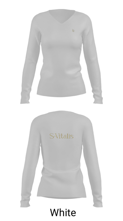 S-Vitalis 5579509 Women's Long Sleeve V-neck Shirt - 6