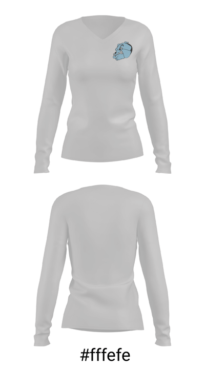 Bridgeport High School Basketball 78739336 Women's Long Sleeve V-neck Shirt - 20