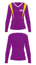 Minneola High School Basketball 37535361 Women's Long Sleeve V-neck Shirt - 29