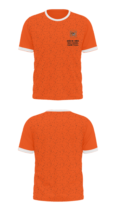 Mangum Junior High School Basketball 87432105 Short Sleeve Performance Shirt - 36
