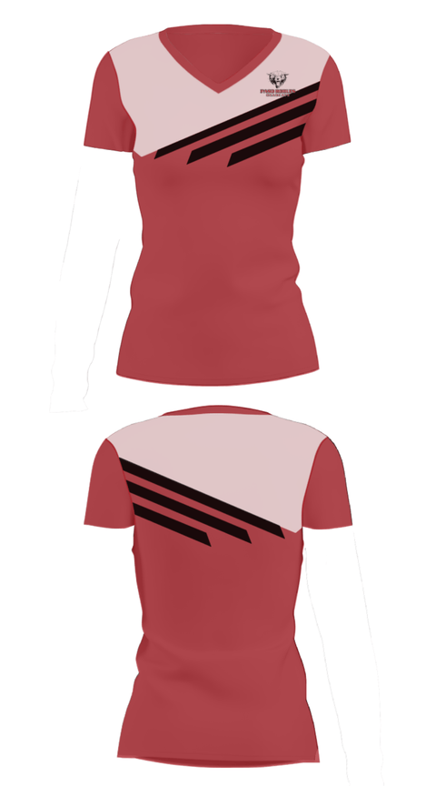 Women's Short Sleeve Vneck Shirt, Paso Robles High School Basketball, Men's Basketball, Teamtime, Team time, sublimation, custom sports apparel, team uniforms, spirit wear, spiritwear, sports uniforms, custom shirts, team store, custom team store, fundraiser sports, apparel fundraiser