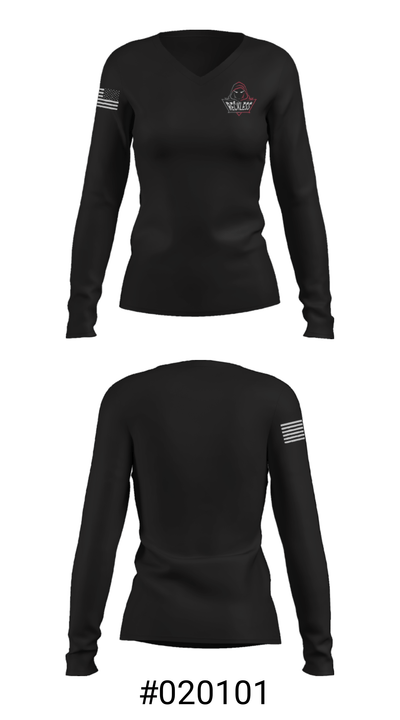 Reckless 51865645 Women's Long Sleeve V-neck Shirt - 20
