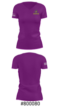 Clay High School Swimming 77837335 Women's Short Sleeve V-neck Shirt - 21