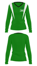 Frazee High School Basketball 25462316 Women's Long Sleeve V-neck Shirt - 29