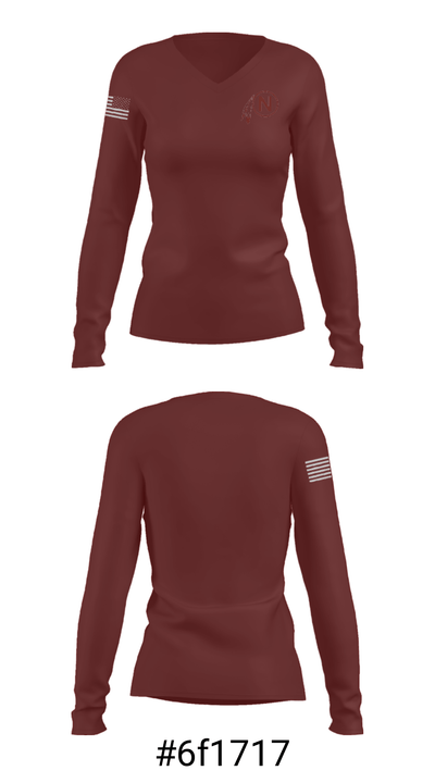 Northside High School Cross Country 12321025 Women's Long Sleeve V-neck Shirt - 20