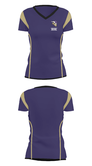 Women's Short Sleeve Vneck Shirt, North Kitsap High School Gymnastics, Spirit Store, Teamtime, Team time, sublimation, custom sports apparel, team uniforms, spirit wear, spiritwear, sports uniforms, custom shirts, team store, custom team store, fundraiser sports, apparel fundraiser