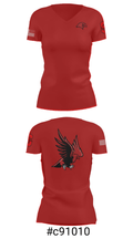 Saranac Youth Wrestling Club - Redhawks 32631946 Women's Short Sleeve V-neck Shirt - 21