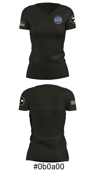 Women's Short Sleeve Vneck Shirt, 134 Operations Support Squadron, Air Force, Teamtime, Team time, sublimation, custom sports apparel, team uniforms, spirit wear, spiritwear, sports uniforms, custom shirts, team store, custom team store, fundraiser sports, apparel fundraiser