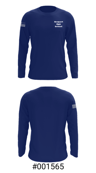 Long Sleeve Performance Shirt, Newport High School, Spirit Store, Teamtime, Team time, sublimation, custom sports apparel, team uniforms, spirit wear, spiritwear, sports uniforms, custom shirts, team store, custom team store, fundraiser sports, apparel fundraiser
