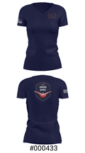 Manvel High School Swimming 12453838 Women's Short Sleeve V-neck Shirt - 21