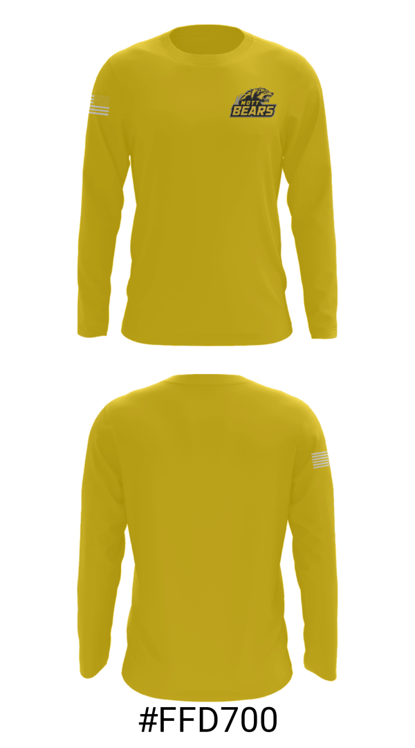 Long Sleeve Performance Shirt, Mott Community College Basketball, Men's Basketball, Teamtime, Team time, sublimation, custom sports apparel, team uniforms, spirit wear, spiritwear, sports uniforms, custom shirts, team store, custom team store, fundraiser sports, apparel fundraiser