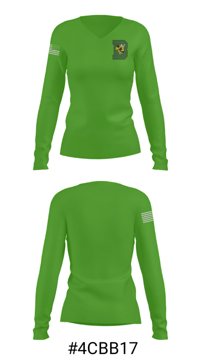 Bethel High School Basketball 85074801 Women's Long Sleeve V-neck Shirt - 20
