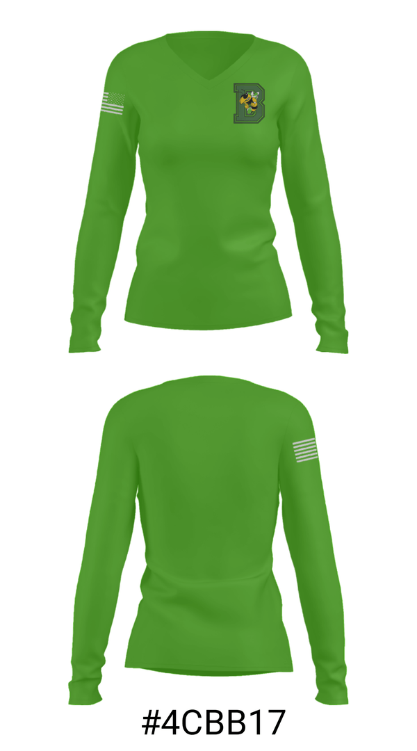 Women's Long Sleeve Vneck Shirt, Bethel High School Basketball, Women's Basketball, Teamtime, Team time, sublimation, custom sports apparel, team uniforms, spirit wear, spiritwear, sports uniforms, custom shirts, team store, custom team store, fundraiser sports, apparel fundraiser