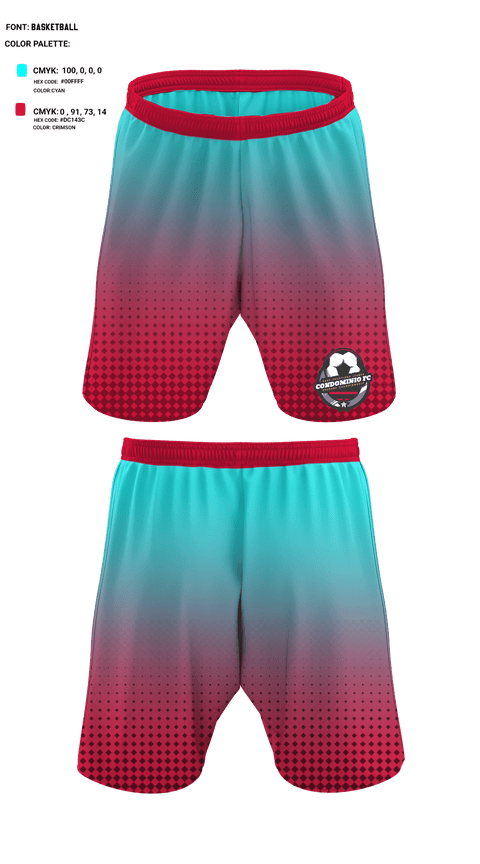 Athletic Shorts With Pockets, Condominio FC, Men's Soccer, Teamtime, Team time, sublimation, custom sports apparel, team uniforms, spirit wear, spiritwear, sports uniforms, custom shirts, team store, custom team store, fundraiser sports, apparel fundraiser