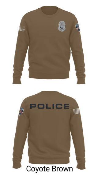 Crew Neck Sweatshirt, , Police, Teamtime, Team time, sublimation, custom sports apparel, team uniforms, spirit wear, spiritwear, sports uniforms, custom shirts, team store, custom team store, fundraiser sports, apparel fundraiser