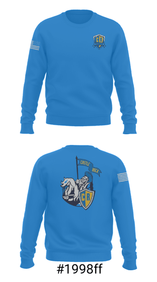 Crew Neck Sweatshirt, Castle Rock Elementary, Spirit Store, Teamtime, Team time, sublimation, custom sports apparel, team uniforms, spirit wear, spiritwear, sports uniforms, custom shirts, team store, custom team store, fundraiser sports, apparel fundraiser
