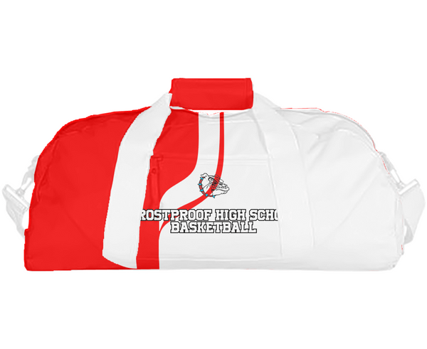 Duffle Bag, Frostproof High School Basketball, Men's Basketball, Teamtime, Team time, sublimation, custom sports apparel, team uniforms, spirit wear, spiritwear, sports uniforms, custom shirts, team store, custom team store, fundraiser sports, apparel fundraiser