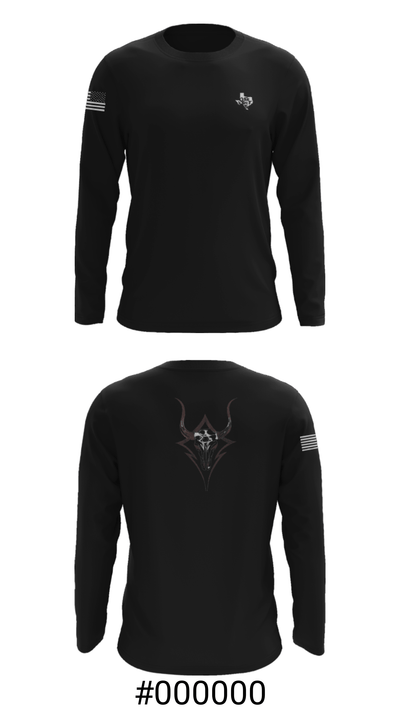 Border hoppers 2149138 Long Sleeve Performance Shirt - 18