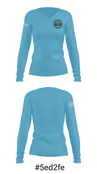 O'Neal Football Clinic 17814001 Women's Long Sleeve V-neck Shirt - 20