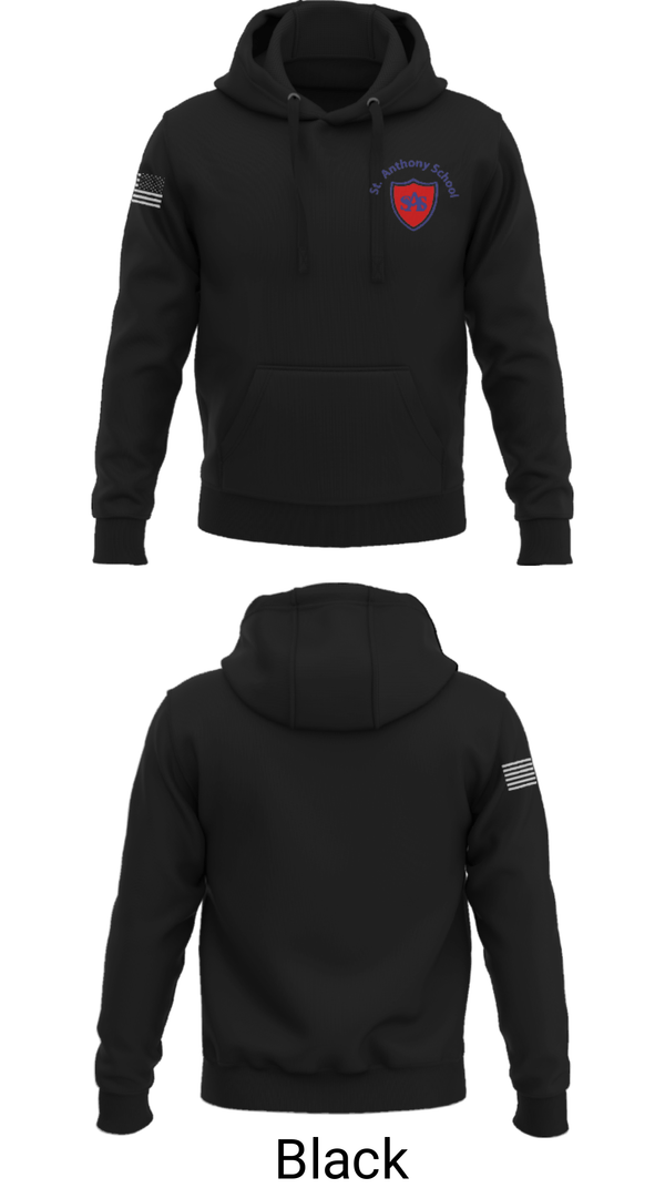 Hoodie, St Anthony Catholic School, Spirit Store, Teamtime, Team time, sublimation, custom sports apparel, team uniforms, spirit wear, spiritwear, sports uniforms, custom shirts, team store, custom team store, fundraiser sports, apparel fundraiser