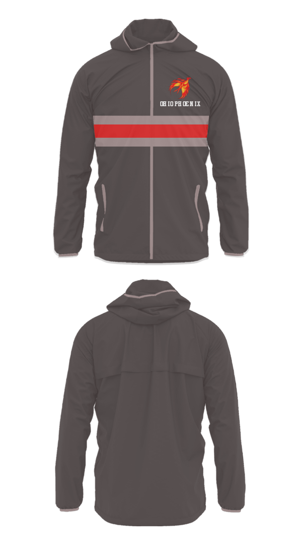 Windbreaker, Ohio Phoenix, Women's Basketball, Teamtime, Team time, sublimation, custom sports apparel, team uniforms, spirit wear, spiritwear, sports uniforms, custom shirts, team store, custom team store, fundraiser sports, apparel fundraiser