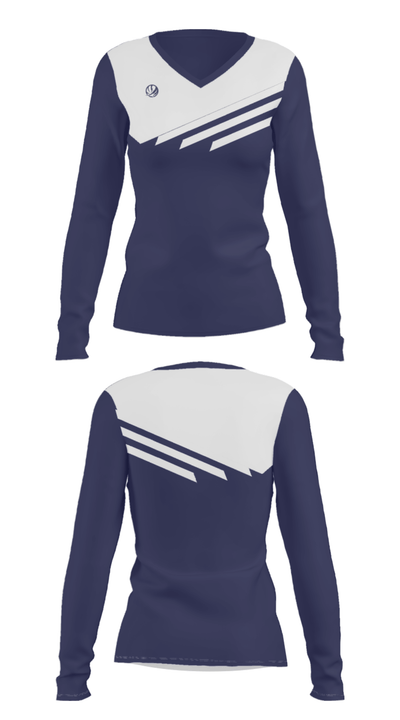 Peterborough Youth Basketball Association 32167164 Women's Long Sleeve V-neck Shirt - 29