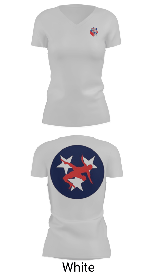 Women's Short Sleeve Vneck Shirt, Tennessee Aau Wrestling, Wrestling, Teamtime, Team time, sublimation, custom sports apparel, team uniforms, spirit wear, spiritwear, sports uniforms, custom shirts, team store, custom team store, fundraiser sports, apparel fundraiser