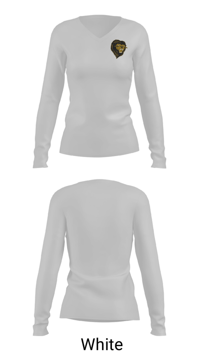 Shelby High School Basketball 47483034 Women's Long Sleeve V-neck Shirt - 6
