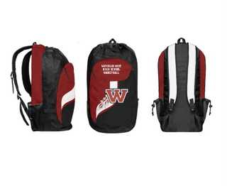 Gear Bag, Waterloo West High School Basketball, Women's Basketball, Teamtime, Team time, sublimation, custom sports apparel, team uniforms, spirit wear, spiritwear, sports uniforms, custom shirts, team store, custom team store, fundraiser sports, apparel fundraiser