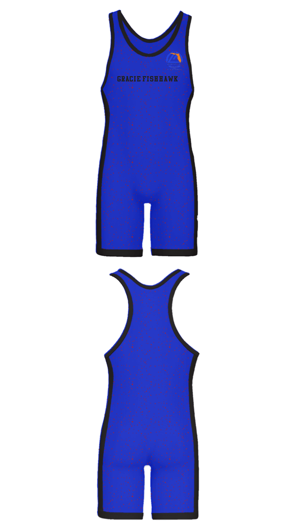 Wrestling Singlet, Gracie Fishhawk, Wrestling, Teamtime, Team time, sublimation, custom sports apparel, team uniforms, spirit wear, spiritwear, sports uniforms, custom shirts, team store, custom team store, fundraiser sports, apparel fundraiser