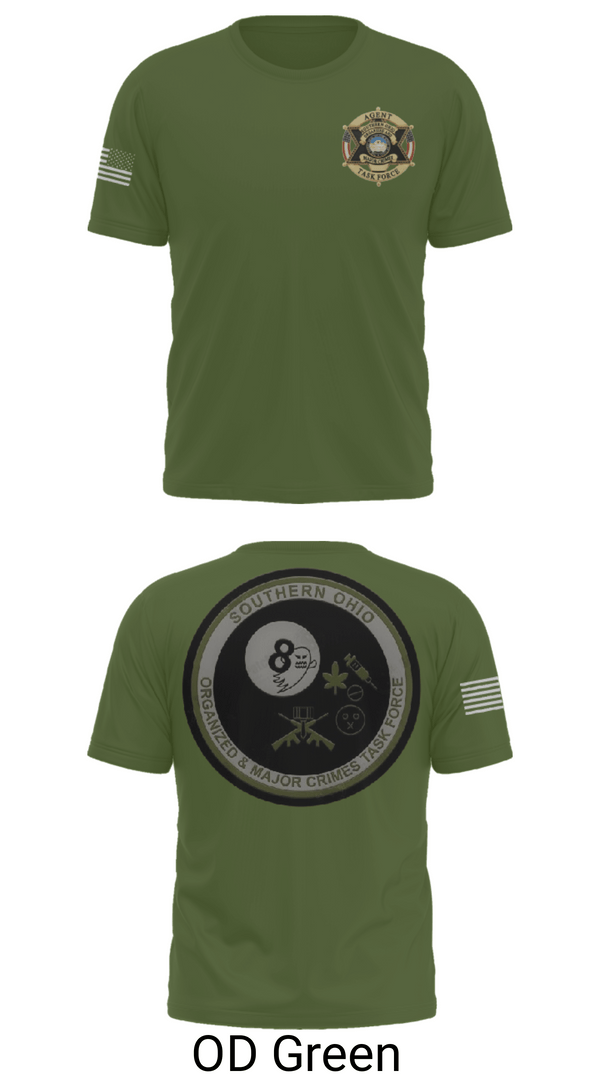 Short Sleeve Performance Shirt, Southern Ohio Organized and Major Crimes Task Force, Police, Teamtime, Team time, sublimation, custom sports apparel, team uniforms, spirit wear, spiritwear, sports uniforms, custom shirts, team store, custom team store, fundraiser sports, apparel fundraiser