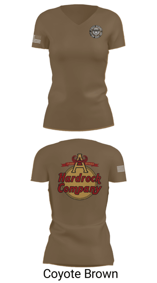 Women's Short Sleeve Vneck Shirt, Hardrock Company, Army, Teamtime, Team time, sublimation, custom sports apparel, team uniforms, spirit wear, spiritwear, sports uniforms, custom shirts, team store, custom team store, fundraiser sports, apparel fundraiser