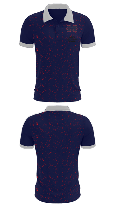 Manvel High School Swimming 12453838 Short Sleeve Performance Polo - 26