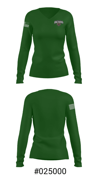 Women's Long Sleeve Vneck Shirt, Norwalk High Wrestling, Wrestling, Teamtime, Team time, sublimation, custom sports apparel, team uniforms, spirit wear, spiritwear, sports uniforms, custom shirts, team store, custom team store, fundraiser sports, apparel fundraiser