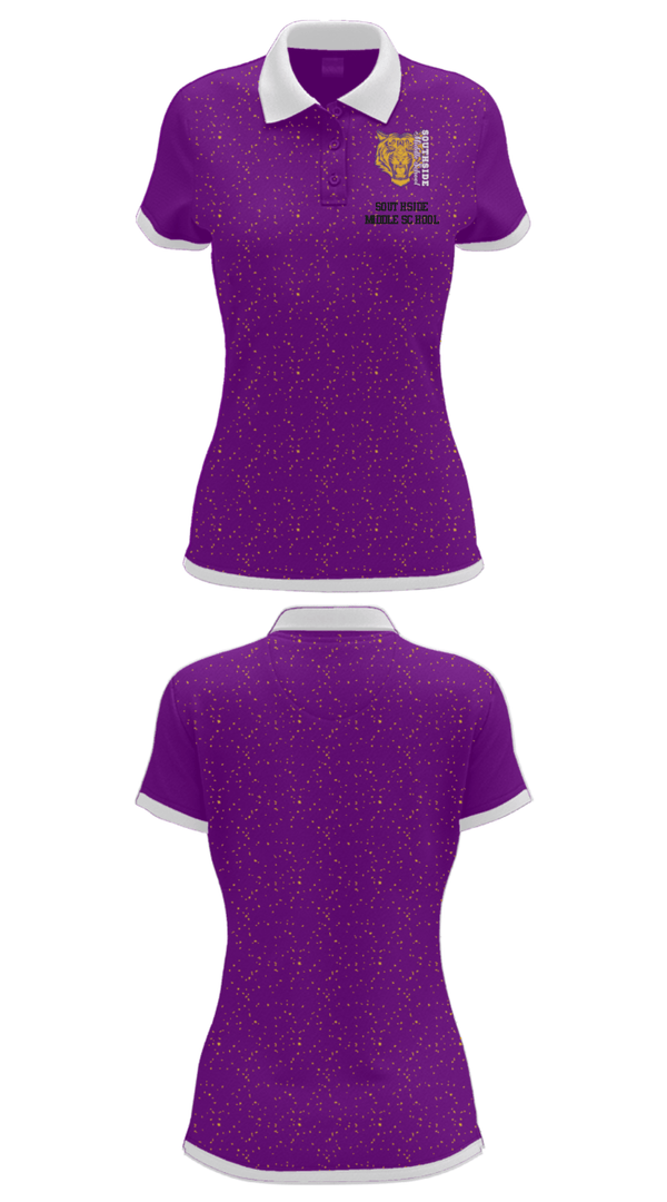 Women's Short Sleeve Performance Polo, Southside Middle School, Spirit Store, Teamtime, Team time, sublimation, custom sports apparel, team uniforms, spirit wear, spiritwear, sports uniforms, custom shirts, team store, custom team store, fundraiser sports, apparel fundraiser