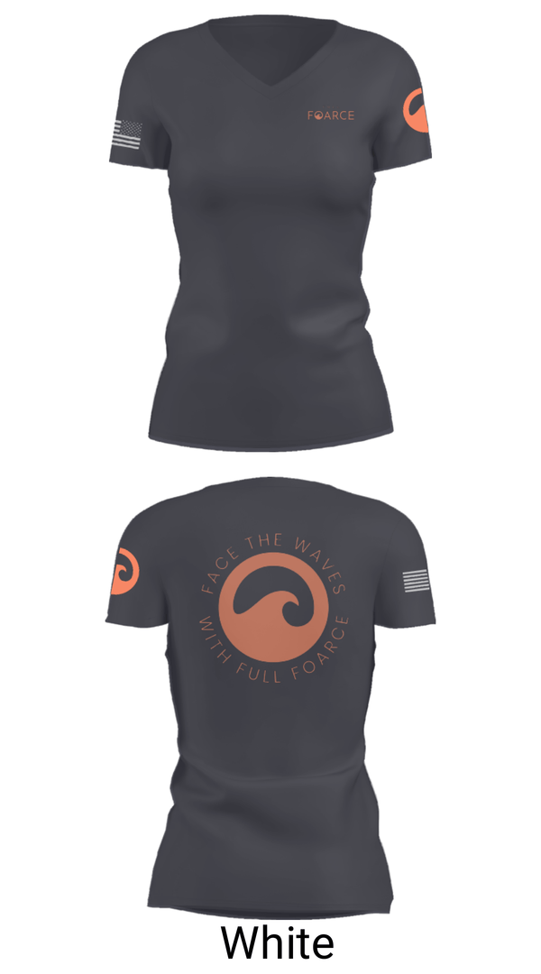 Women's Short Sleeve Vneck Shirt, Full Foarce, Spirit Store, Teamtime, Team time, sublimation, custom sports apparel, team uniforms, spirit wear, spiritwear, sports uniforms, custom shirts, team store, custom team store, fundraiser sports, apparel fundraiser