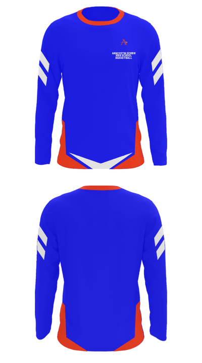 Anacostia Senior High School Basketball 8384471 Long Sleeve Performance Shirt - 35
