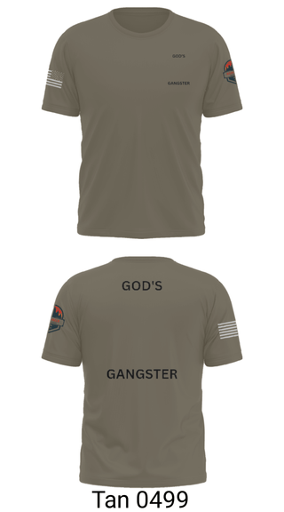 Short Sleeve Performance Shirt, GOD'S GANGSTER, Baseball, Teamtime, Team time, sublimation, custom sports apparel, team uniforms, spirit wear, spiritwear, sports uniforms, custom shirts, team store, custom team store, fundraiser sports, apparel fundraiser