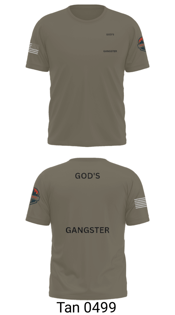 Short Sleeve Performance Shirt, GOD'S GANGSTER, Baseball, Teamtime, Team time, sublimation, custom sports apparel, team uniforms, spirit wear, spiritwear, sports uniforms, custom shirts, team store, custom team store, fundraiser sports, apparel fundraiser