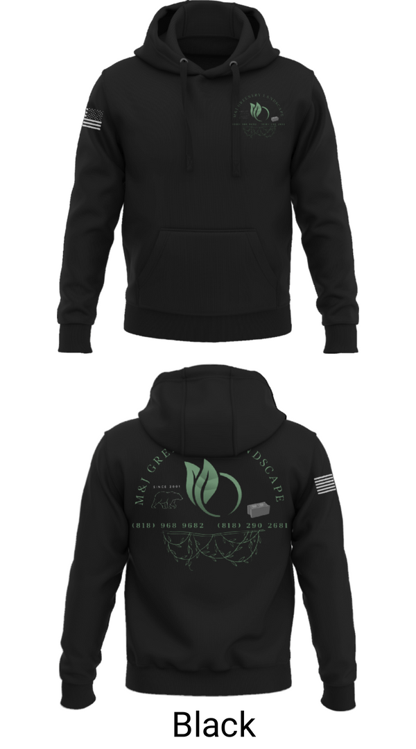 Hoodie, M&J GREENERY LANDSCAPE, , Teamtime, Team time, sublimation, custom sports apparel, team uniforms, spirit wear, spiritwear, sports uniforms, custom shirts, team store, custom team store, fundraiser sports, apparel fundraiser